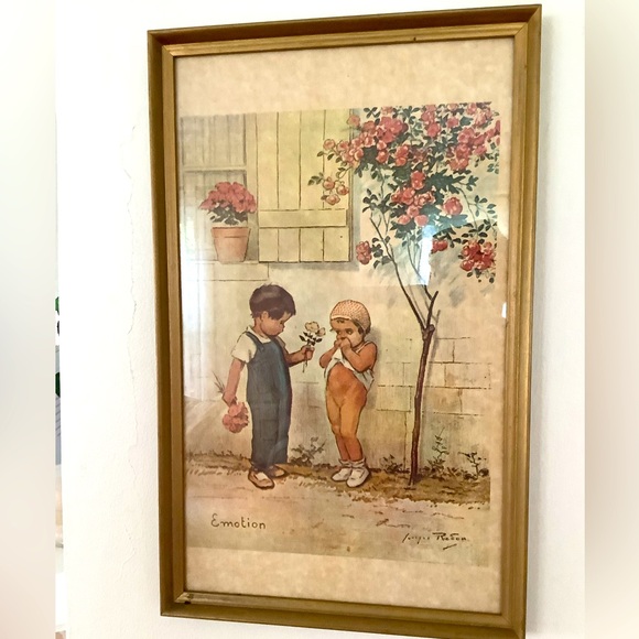 Framed Vintage Art Print by George Redon - Picture 1 of 3